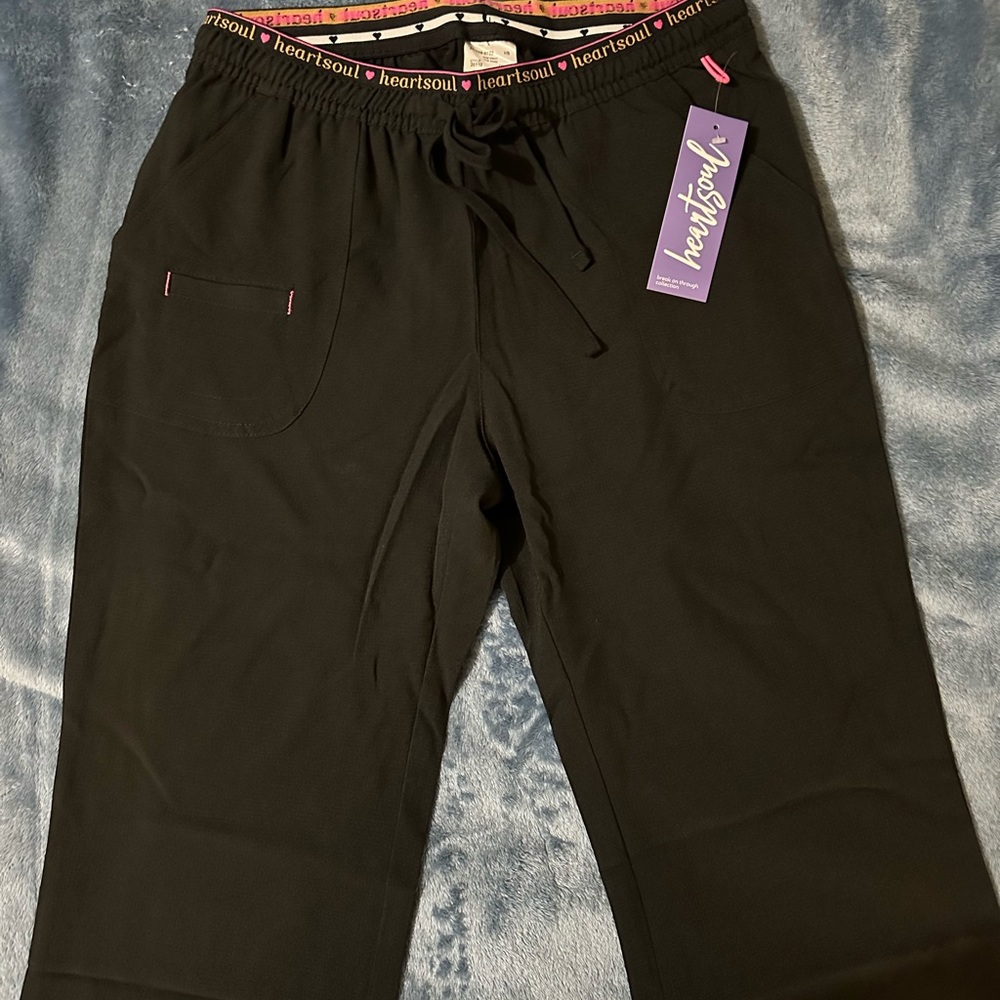 New with tags. Black heartsoul scrub set